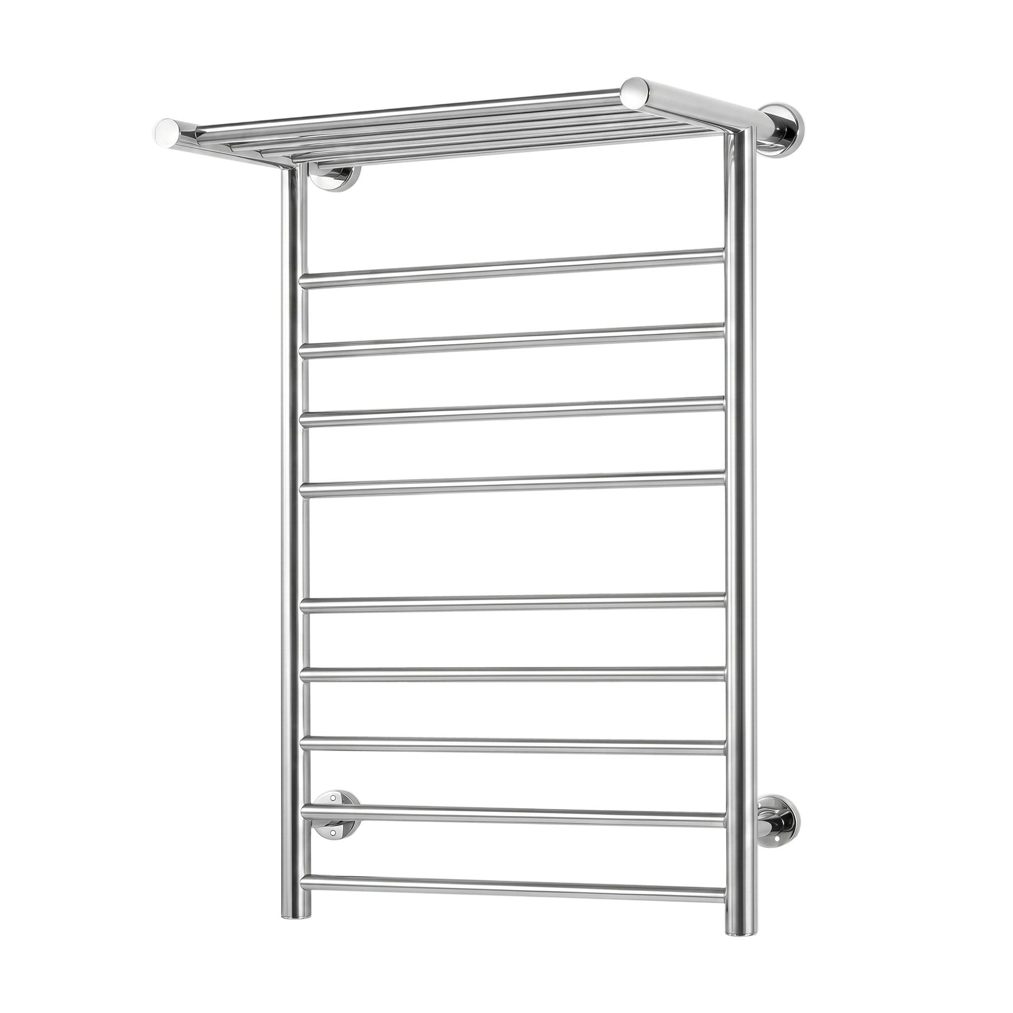 Devanti Electric Heated Towel Rail Rack 14 Bars Wall Mounted Clothes Dry Warmer TW-C-WALL-L