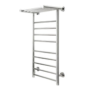 Devanti Electric Heated Towel Rail Rack 14 Bars Wall Mounted Clothes Dry Warmer TW-C-WALL-L