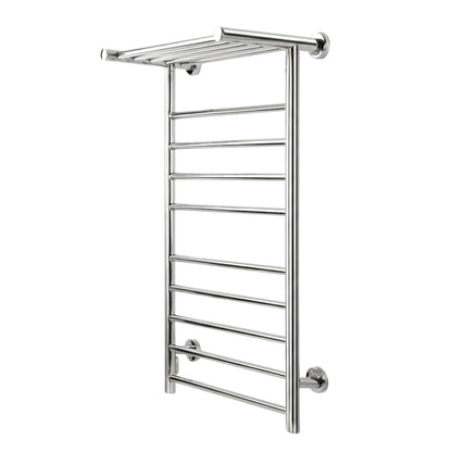Devanti Electric Heated Towel Rail Rack 14 Bars Wall Mounted Clothes Dry Warmer TW-C-WALL-L