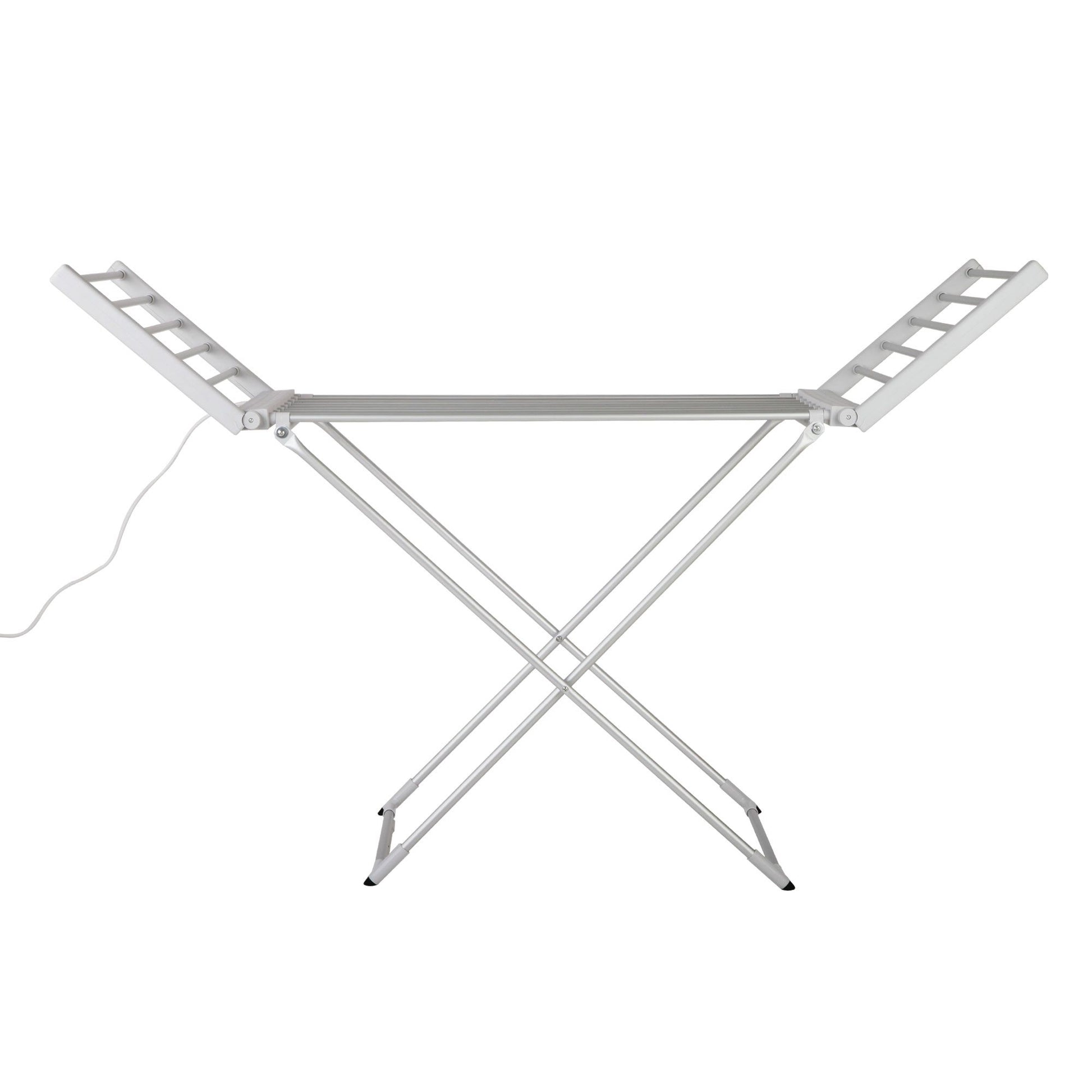 Devanti Electric Heated Towel Rail Rack 18 Bars Freestanding Clothes Dry Warmer TW-C-Y-ALUM