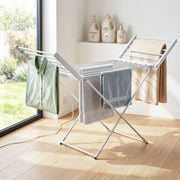 Devanti Electric Heated Towel Rail Rack 18 Bars Freestanding Clothes Dry Warmer TW-C-Y-ALUM
