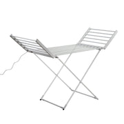 Devanti Electric Heated Towel Rail Rack 18 Bars Freestanding Clothes Dry Warmer TW-C-Y-ALUM