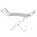 Devanti Foldable Electric Heated Towel Rail Rack with 24H Timer TW-C-YTC-ALUM