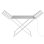 Devanti Foldable Electric Heated Towel Rail Rack with 24H Timer TW-C-YTC-ALUM