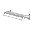 Towel Rail Rack Holder 4 Bars Wall Mounted Aluminium Foldable Hanging Hook TW-E-WALL-FD-30-BK