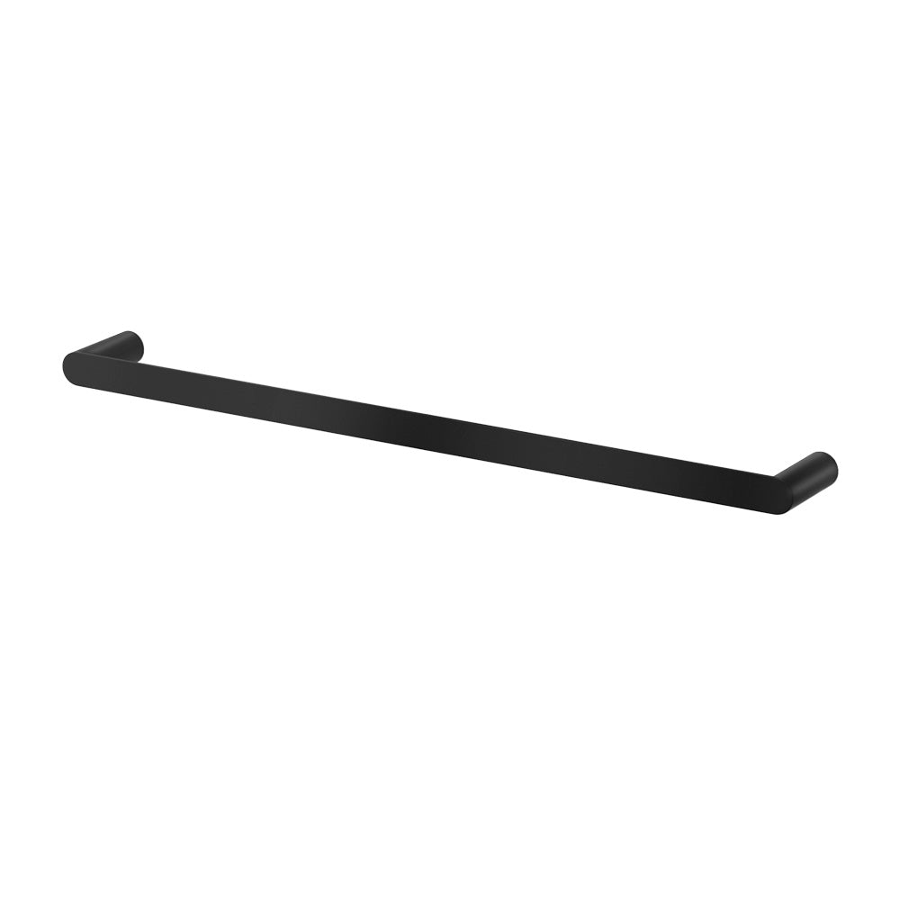 Towel Rail Rack Holder Single 600mm Wall Mounted Stainless Steel Black TW-E-WALL-SR-BK