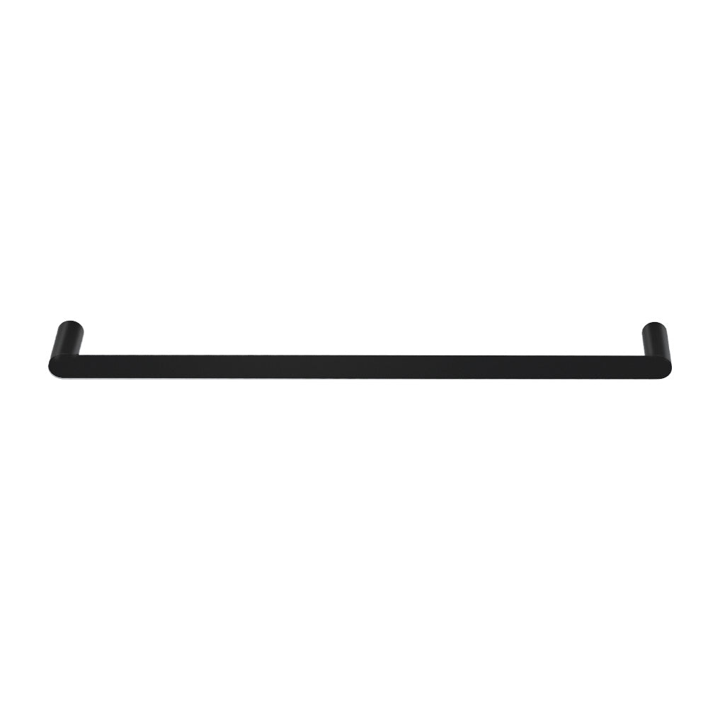 Towel Rail Rack Holder Single 600mm Wall Mounted Stainless Steel Black TW-E-WALL-SR-BK