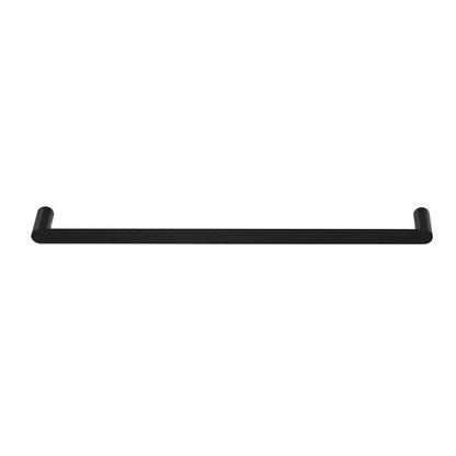 Towel Rail Rack Holder Single 600mm Wall Mounted Stainless Steel Black TW-E-WALL-SR-BK