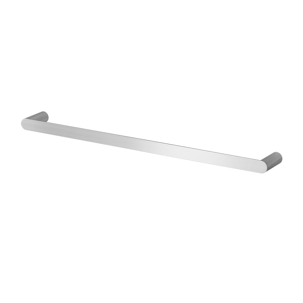Towel Rail Rack Holder Single 600mm Wall Mounted Stainless Steel Silver TW-E-WALL-SR-SI