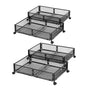 Artiss 4X Under Bed Storage Containers Metal Boxes Quilt Organiser with Wheels UBS-A-MET01-BKX4