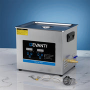 Devanti 10L Ultrasonic Cleaner Heater Cleaning Machine Timer Industrial 240W UC-040S-100-SV