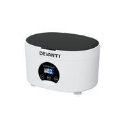 Devanti 600ml Ultrasonic Cleaner Timer Jewellery Glasses Cleaning Machine Degas UC-895-6-WH