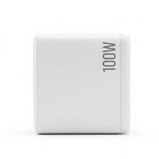Devanti USB C Charger 100W Fast Charger 4 Port GaN Desktop Station White UCC-100W-WH