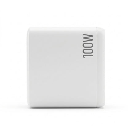 Devanti USB C Charger 100W Fast Charger 4 Port GaN Desktop Station White UCC-100W-WH