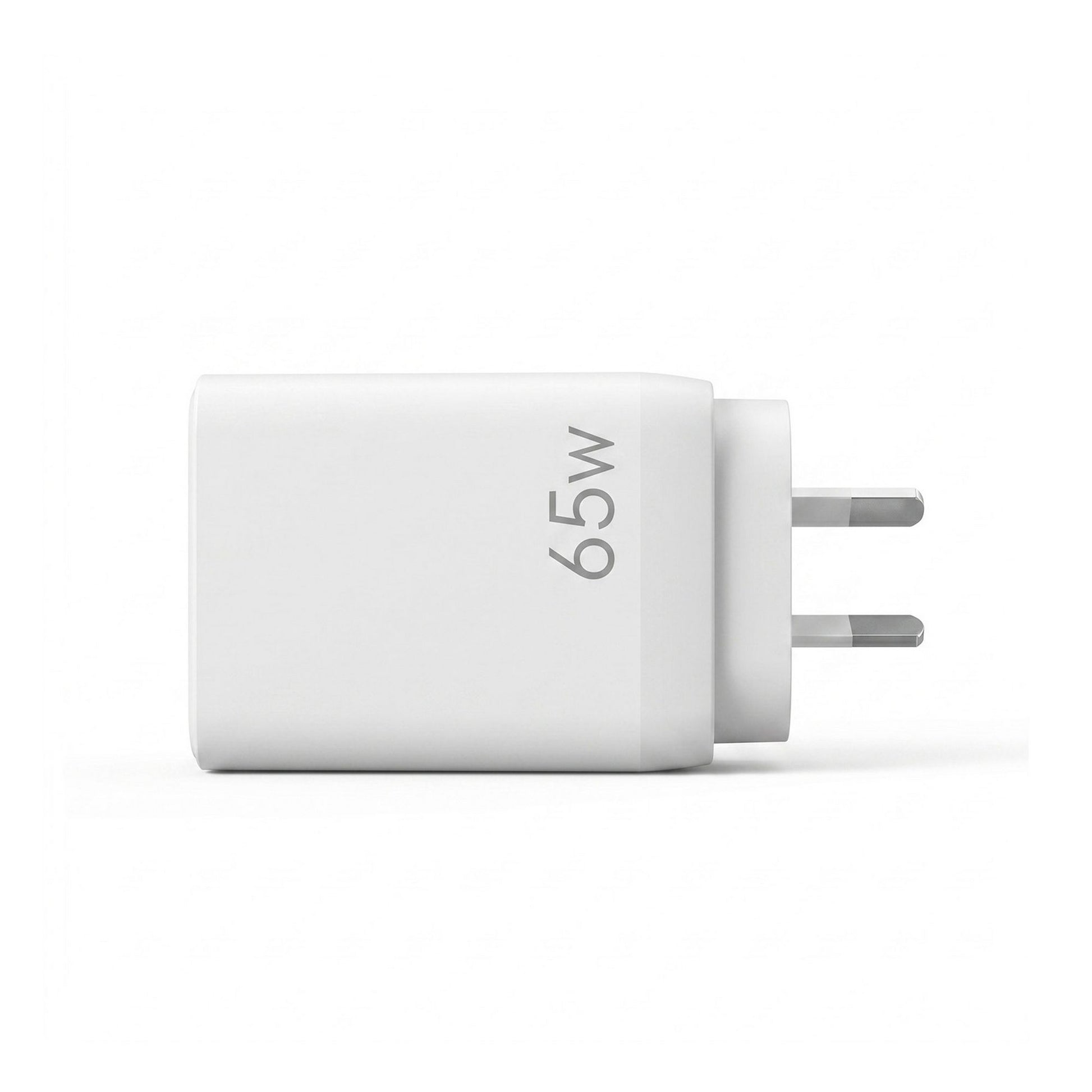 Devanti USB C Charger 65W Fast Charger 3 Port PD Wall Adapter White UCC-65W-WH