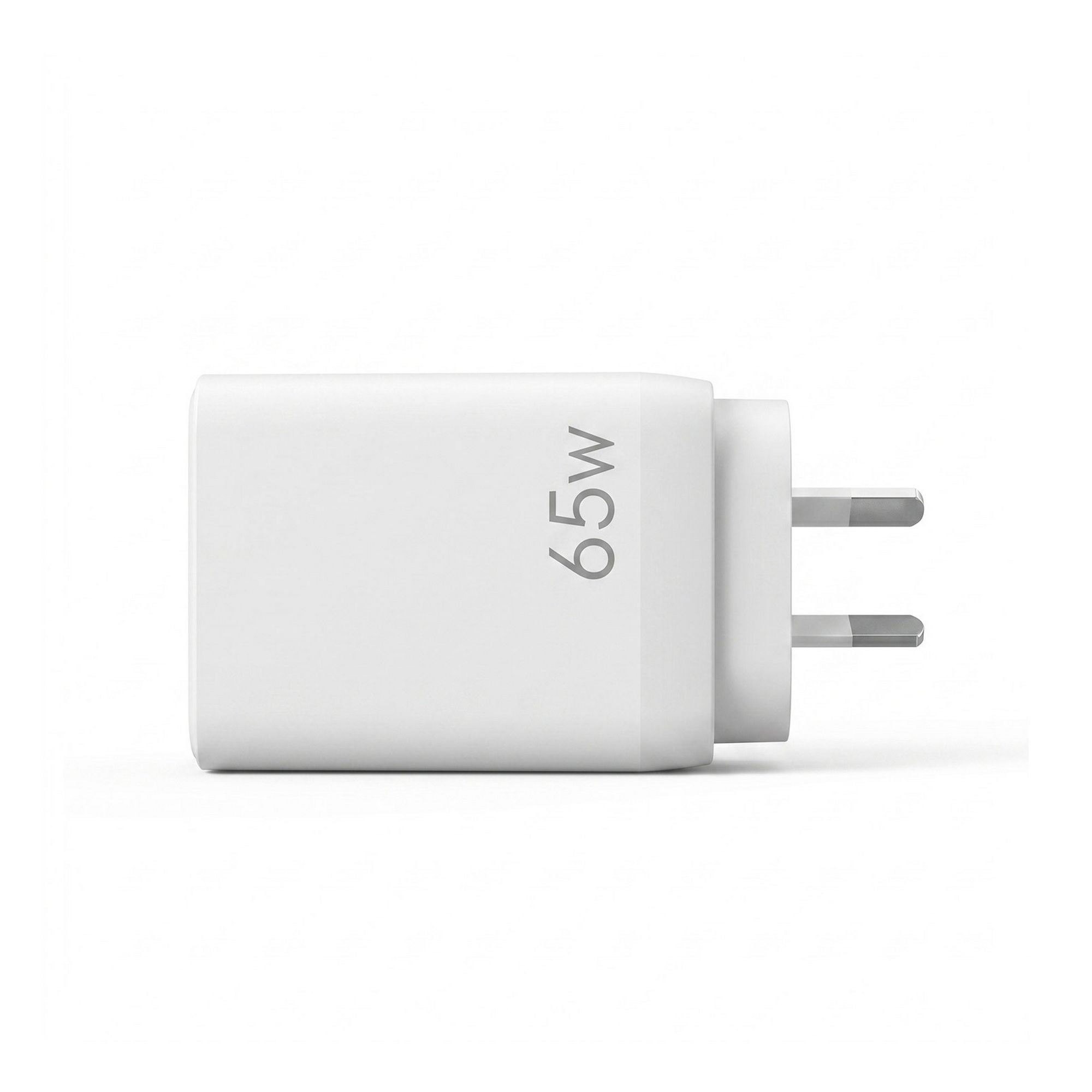 Devanti USB C Charger 65W Fast Charger 3 Port PD Wall Adapter White UCC-65W-WH