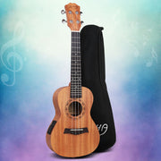 Alpha 26" Ukulele Equaliser Natural Mahogany Tenor Beginner Gift w/ Bag UKULE-D-26-EQ-NAT