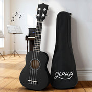 Alpha Ukulele 21 Inch Basswood Beginner UKULE-E-21-BK
