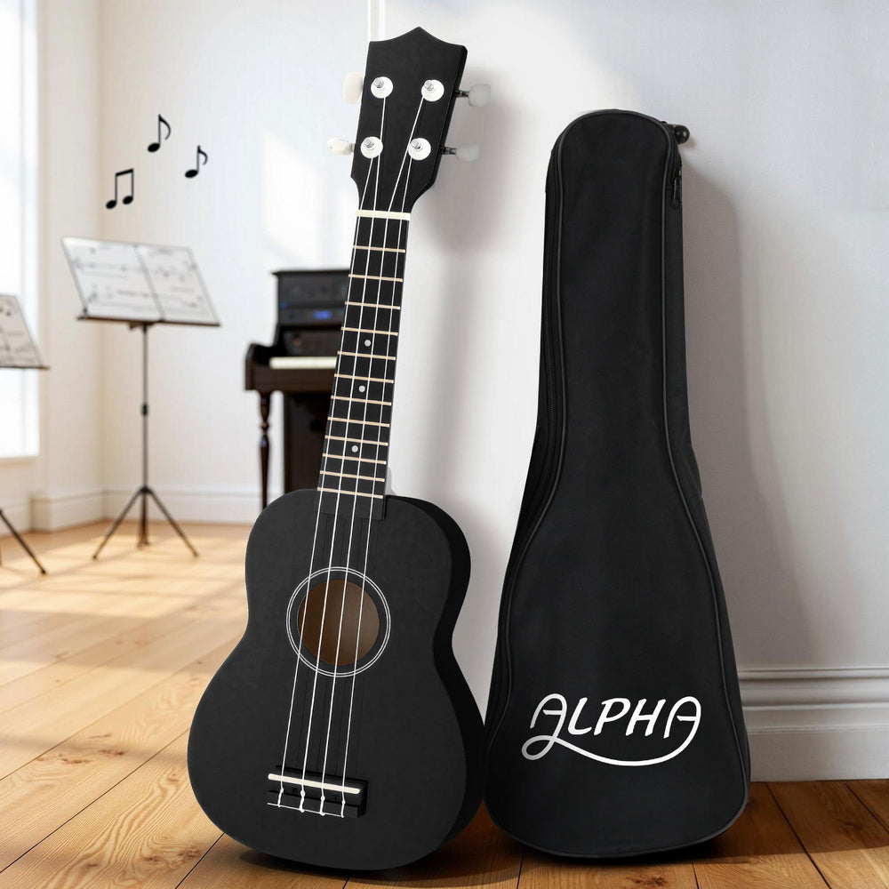 Alpha Ukulele 21 Inch Basswood Beginner UKULE-E-21-BK