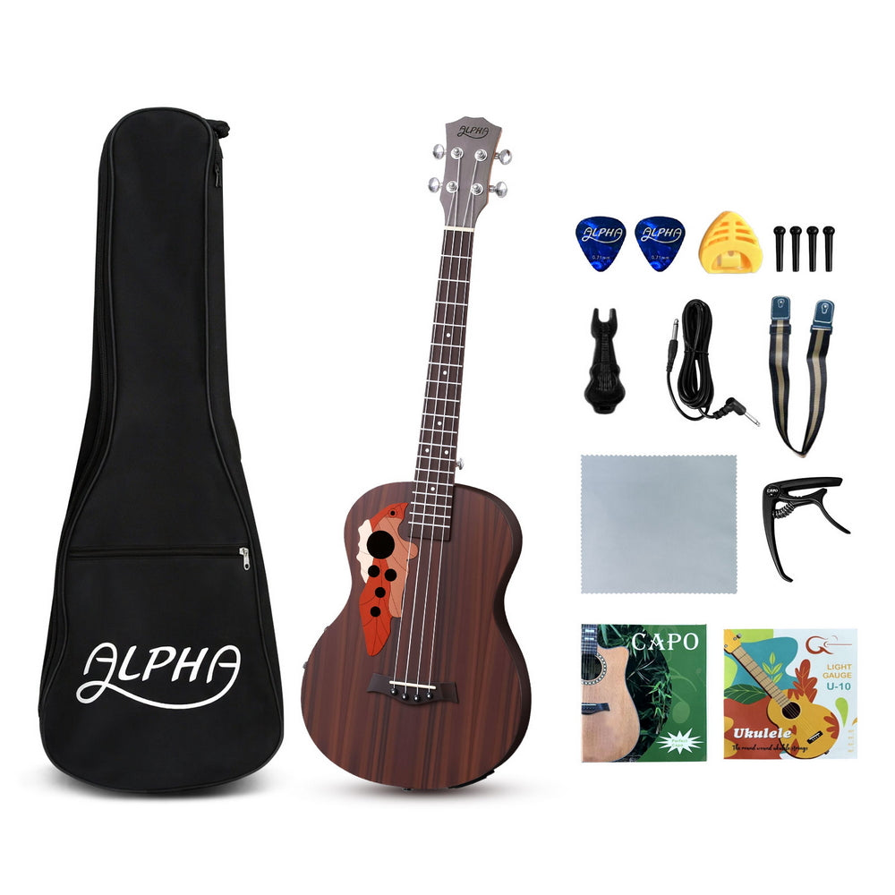 Alpha Ukulele 30 Inch with EQ 18 Frets UKULE-E-30-EQ-BR