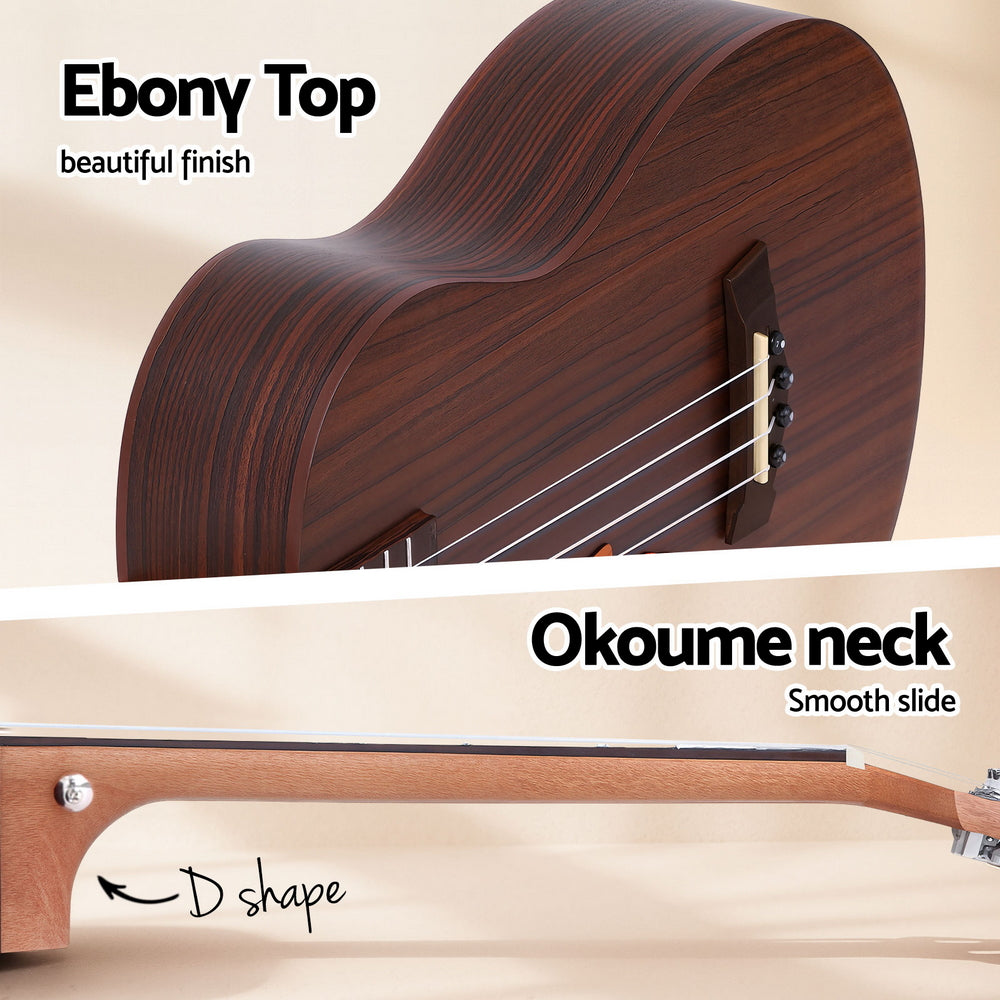 Alpha Ukulele 30 Inch with EQ 18 Frets UKULE-E-30-EQ-BR