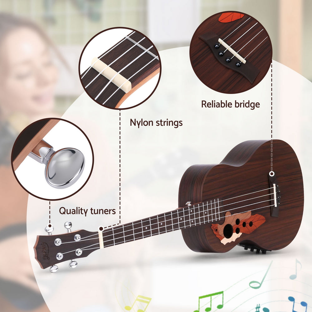 Alpha Ukulele 30 Inch with EQ 18 Frets UKULE-E-30-EQ-BR