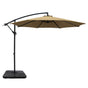 Instahut 3m Umbrella w/Base Outdoor Cantilever Beach Garden Patio Parasol Beige UMB-BAN-50-COM-BG