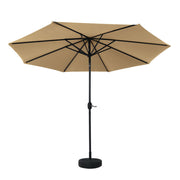 Instahut 3m Outdoor Umbrella w/Base Pole Tilt Beach Garden Patio Beige UMB-POLE-3-TIL-BASE-BG
