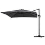 Instahut Outdoor Umbrella 3m Umbrellas Cantilever Stand Sun Roma 360 Degree Charcoal UMB-ROMA-5TIL-CO