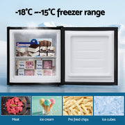 Devanti 31L Small Upright Freezer Vertical Freezer Black UPF-31L-BK