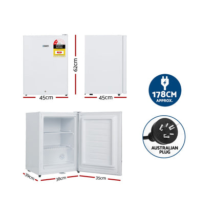 Devanti 42L Upright Freezer Fridge White UPF-60L-WH