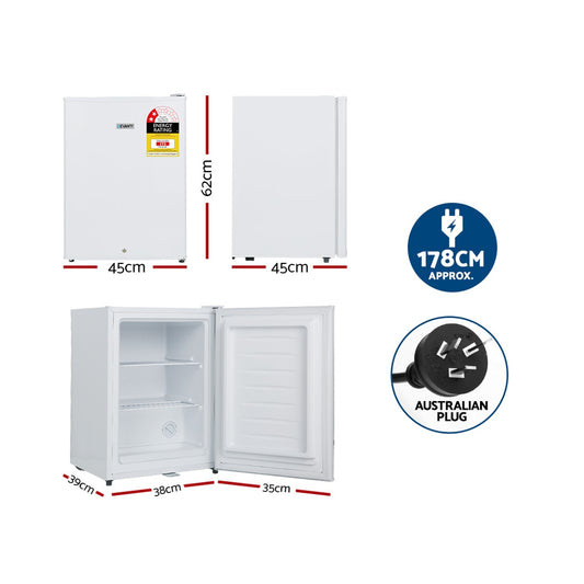 Devanti 42L Upright Freezer Fridge White UPF-60L-WH