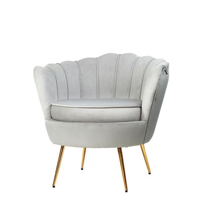 Artiss Armchair Velvet Grey Callista UPHO-5002-VEL-GY
