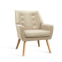 Artiss Armchair Linen Fabric Anne Beige UPHO-B-ARM04-BG