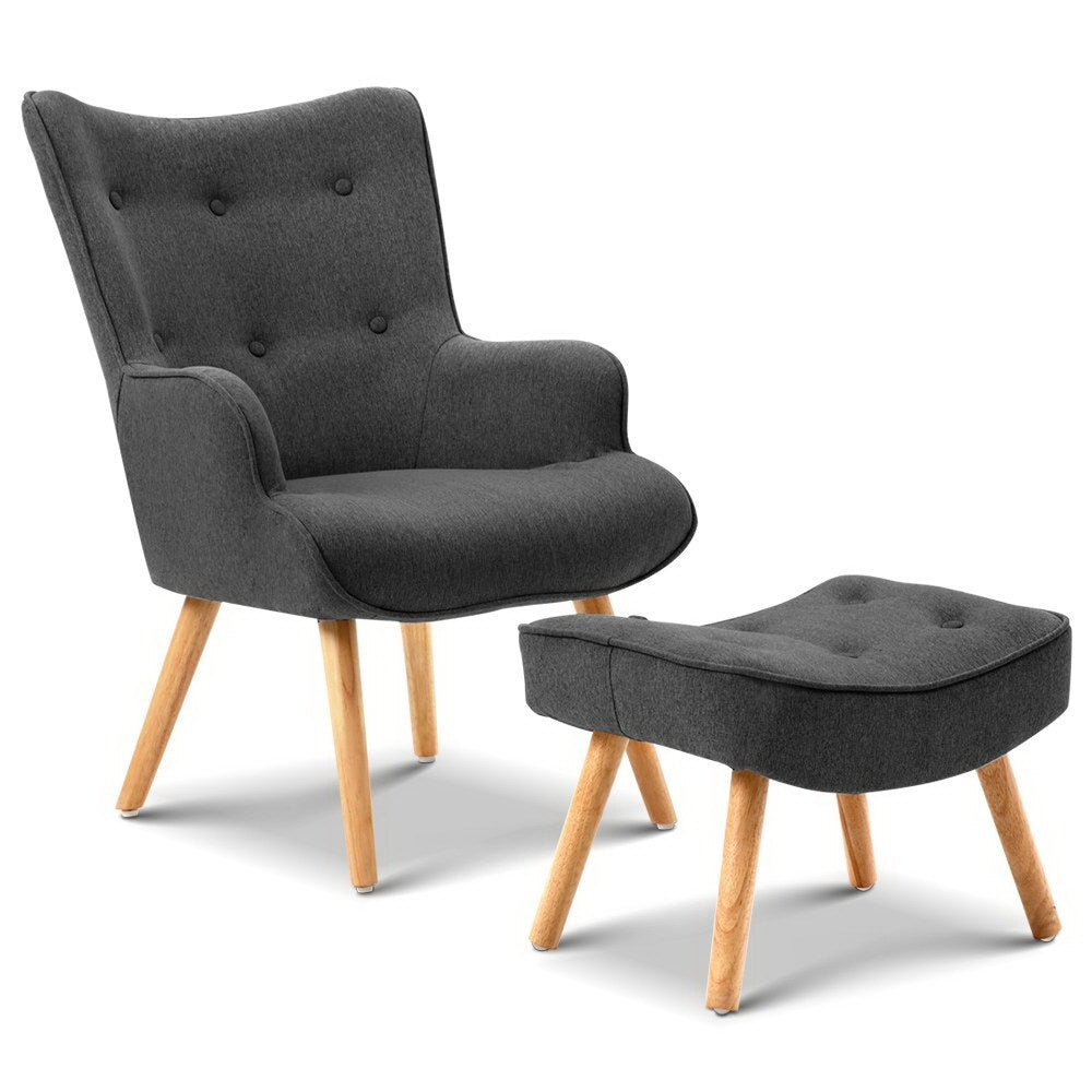 Artiss LANSAR Lounge Accent Chair UPHO-B-ARM05STO-CHAR