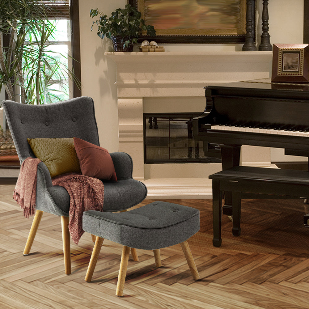 Artiss LANSAR Lounge Accent Chair UPHO-B-ARM05STO-CHAR