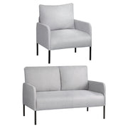 Artiss Armchair 4 Seater Sofa Set Pillow Gery Kane UPHO-B-ARM08-4S-FB-GY
