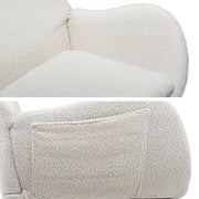 Artiss Rocking Chair Armchair Pillow Boucle White UPHO-B-ROCK01-TED-WH