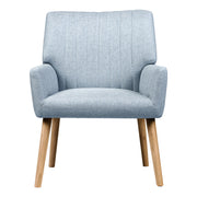 Artiss Armchair Fabric Blue Grey Sebastini UPHO-C-ARM-5098-GY