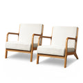 Artiss 2X Armchair Faux Fabric Beige UPHO-C-ARM-5099-BGX2