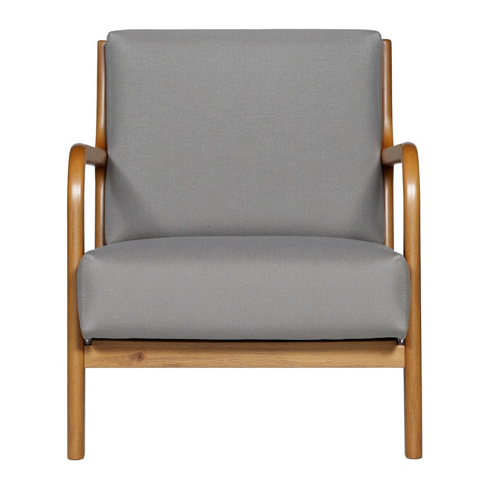 Artiss Armchair Fabric Light Grey UPHO-C-ARM-5099-GR