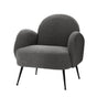 Artiss Armchair Boucle Charcoal Hanes UPHO-C-ARM-5101-CH