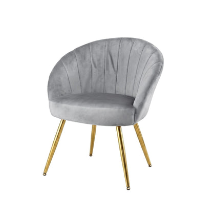 Artiss Armchair Velvet Grey Eloise UPHO-C-ARM-5107-GY