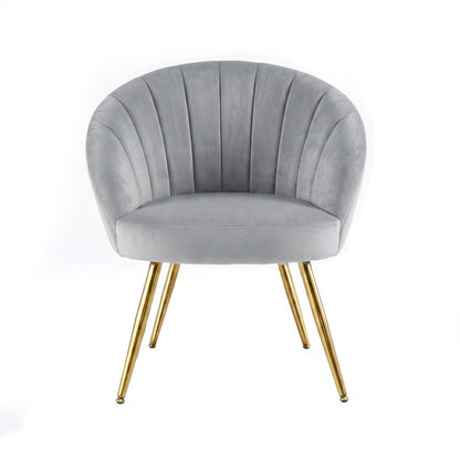 Artiss Armchair Velvet Grey Eloise UPHO-C-ARM-5107-GY
