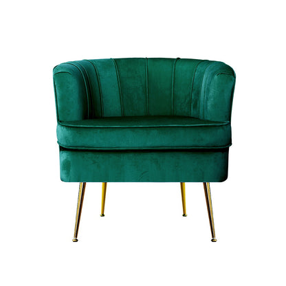 Artiss Armchair Velvet Green Norvia UPHO-C-ARM-5108-GR