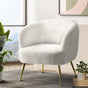 Artiss Armchair Lounge Chair Accent Chairs Armchairs Sherpa Boucle Sofa White UPHO-C-ARM-6020-WH