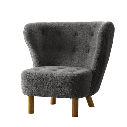 Artiss Armchair Lounge Accent Chair Armchairs Couch Chairs Sofa Bedroom Charcoal UPHO-C-ARM-6021-CH