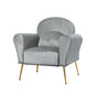 Artiss Armchair Lounge Chair Accent Armchairs Chairs Sofa Grey Velvet Cushion UPHO-C-ARM-8026-GY