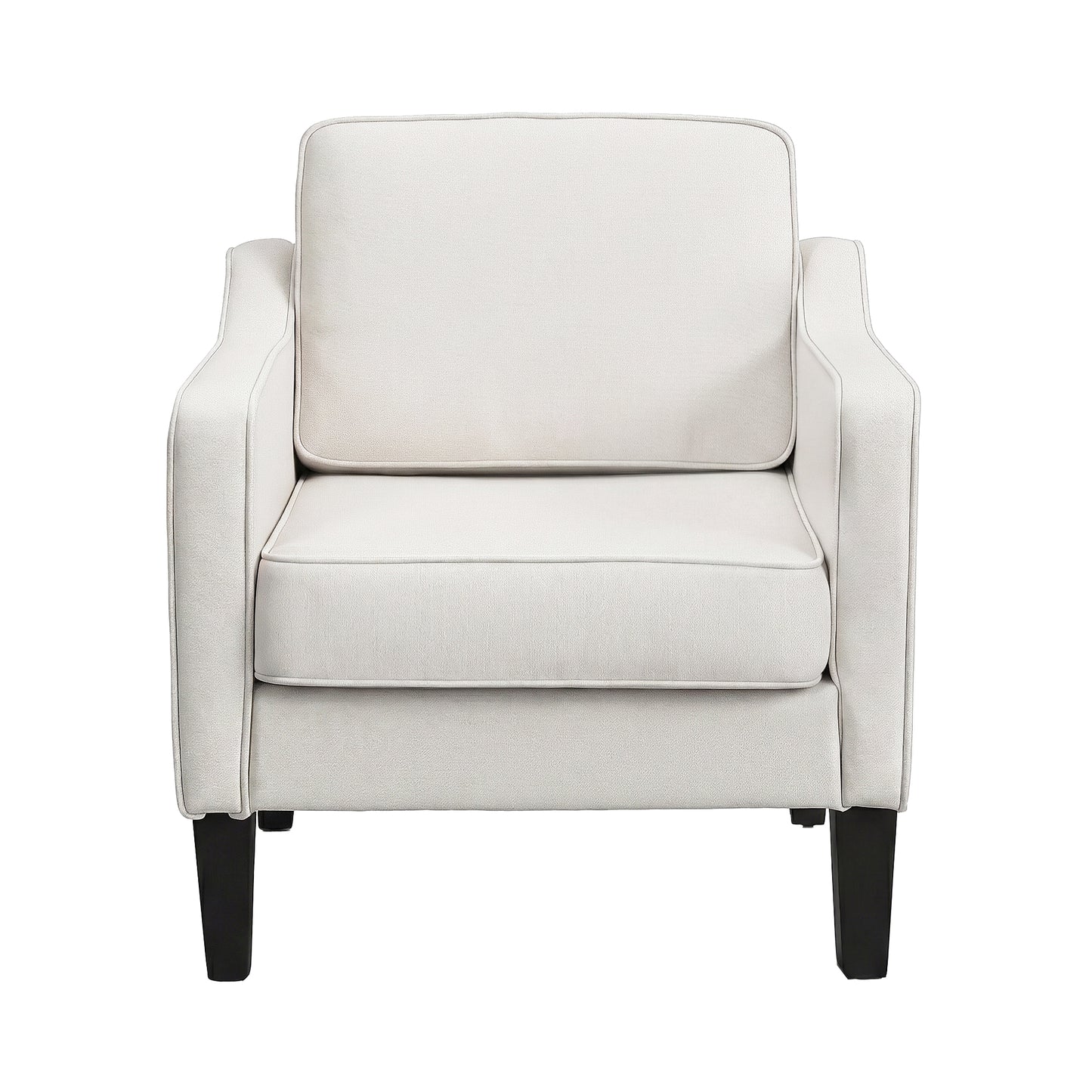 Artiss Armchair Lounge Accent Chair Linen Fabric Beige UPHO-C-ARM-LIN-BG