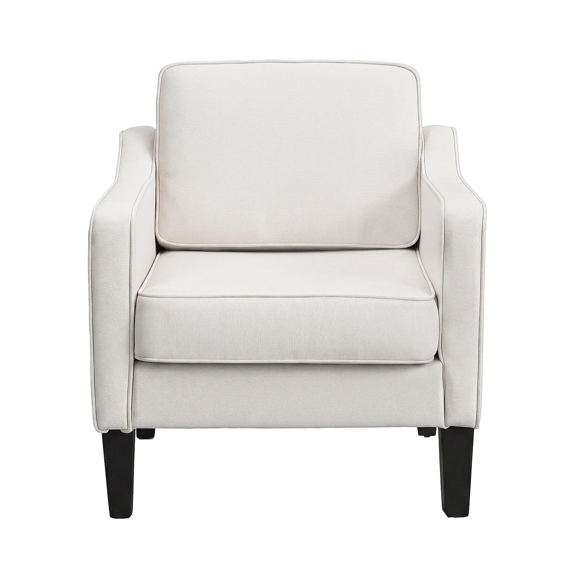 Artiss Armchair Lounge Accent Chair Linen Fabric Beige UPHO-C-ARM-LIN-BG